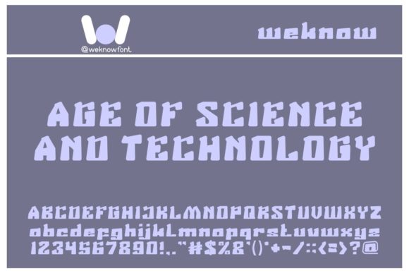 Age of Science and Technology: A Premium Display Font for Bold Campaigns