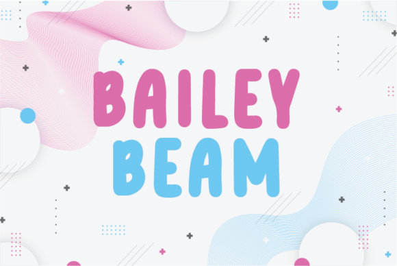 Bailey Beam Display Font for Editorial Design