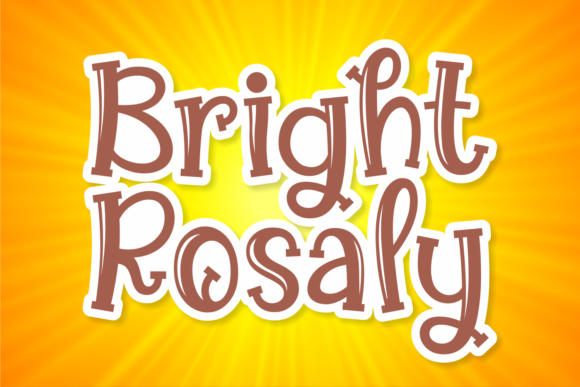Bright Rosaly Font for Eye-Catching Brand Content