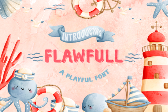 Flawfull Font for Handmade and Commercial Craft Projects
