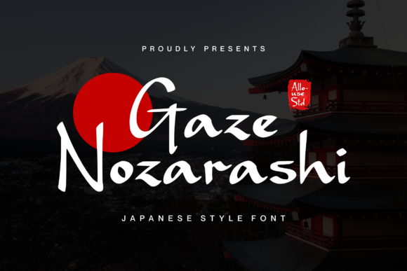 Gaze Nozarashi Font for Web Design