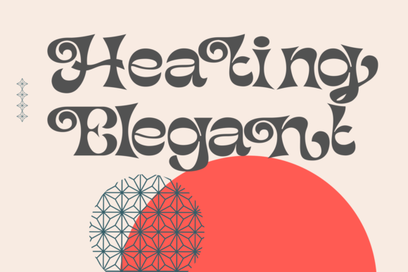 Heating Elegant Font for Editorial Design