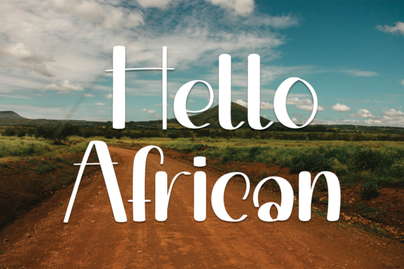 Hello African: A Playful Display Font for Editorial Creativity