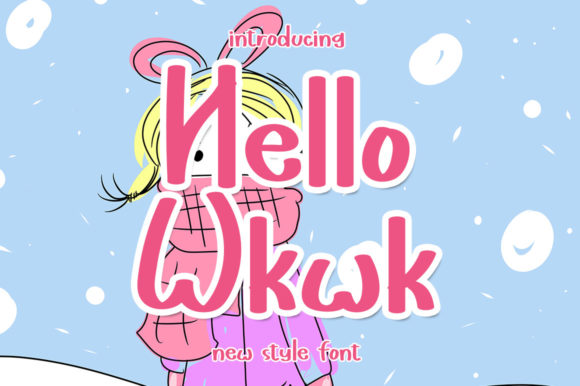 Hello Wkwk: A Playful 3D Display Font for Creative Projects