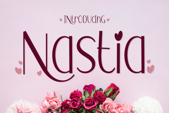 Nastia Display Font for Web Design