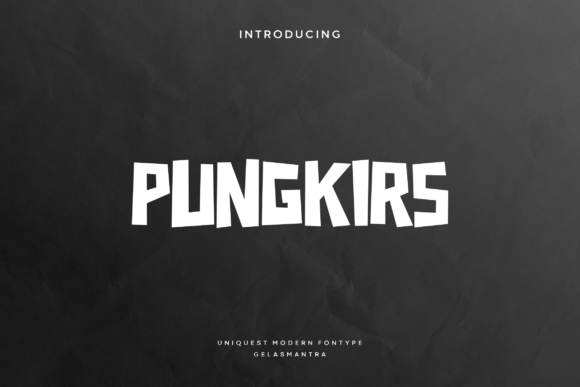 Pungkirs Font for Handmade and Commercial Designs