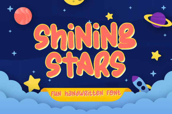 Shining Stars: A Playful Font for Creative Branding