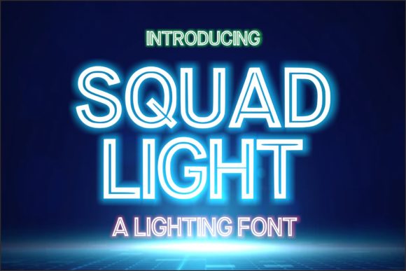 Squad Light: A Modern Display Font for Bold Branding