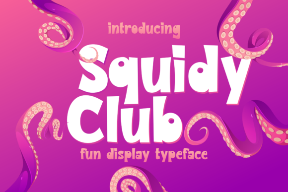 Squidy Club: A Modern Display Font for Web Design