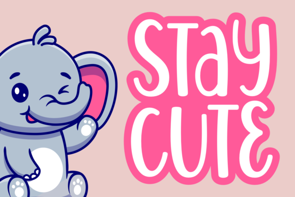 Stay Cute: A Delightful Display Font for Editorial Projects