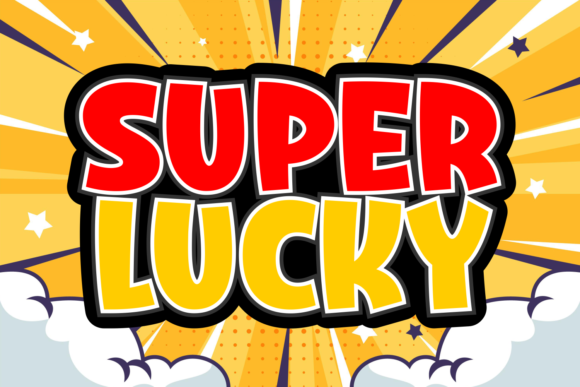 Super Lucky: A Display Font for Bold Visual Statements