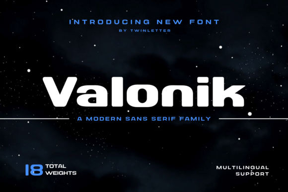 Valonik: A Vintage-Inspired Display Font for Bold Branding