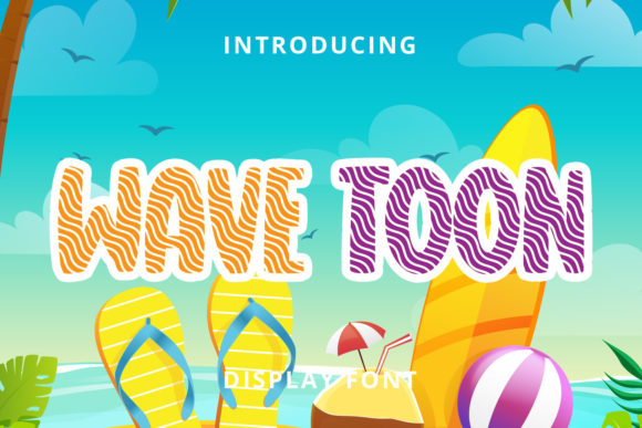 Wave Toon: A Playful Display Font for Creative Publishing