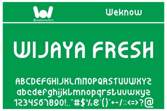Wijaya Fresh: The Creative Font for Scroll-Stopping Campaigns